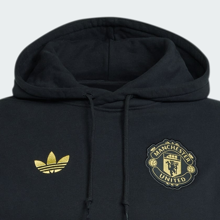 Siyah Manchester United Cultural Story Kapüşonlu Üst