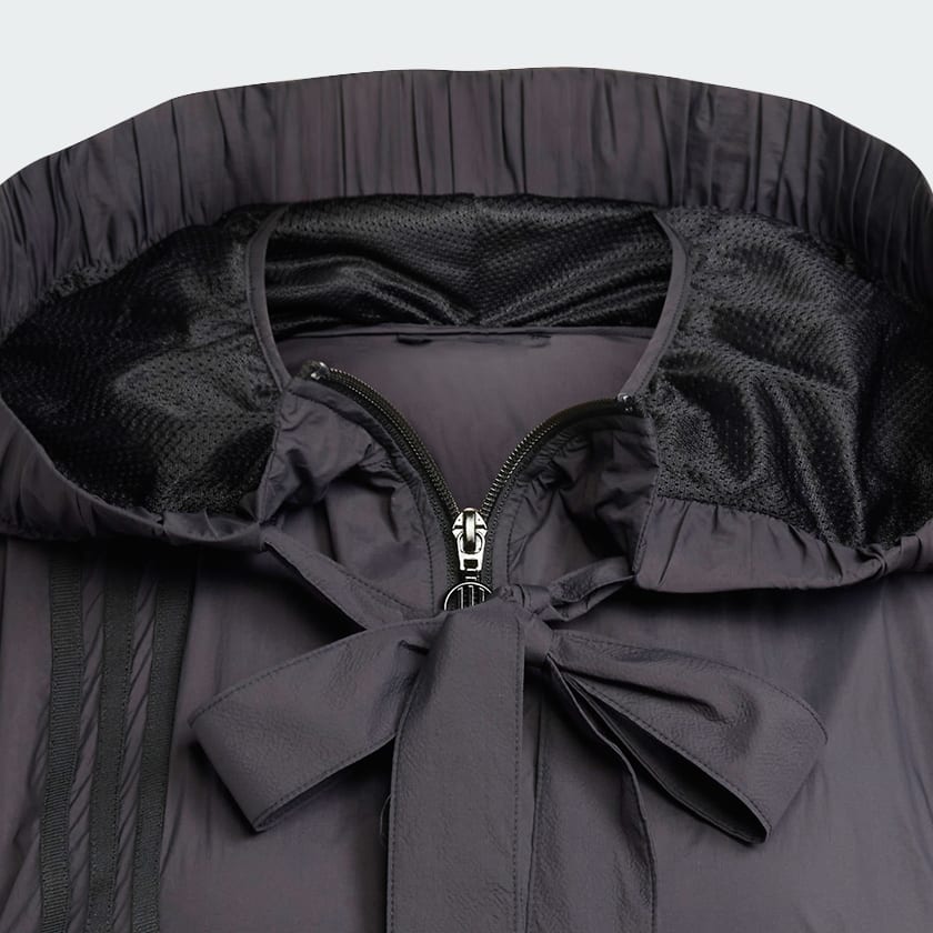 Đen Áo Khoác Bomber Nhẹ Xếp Nếp