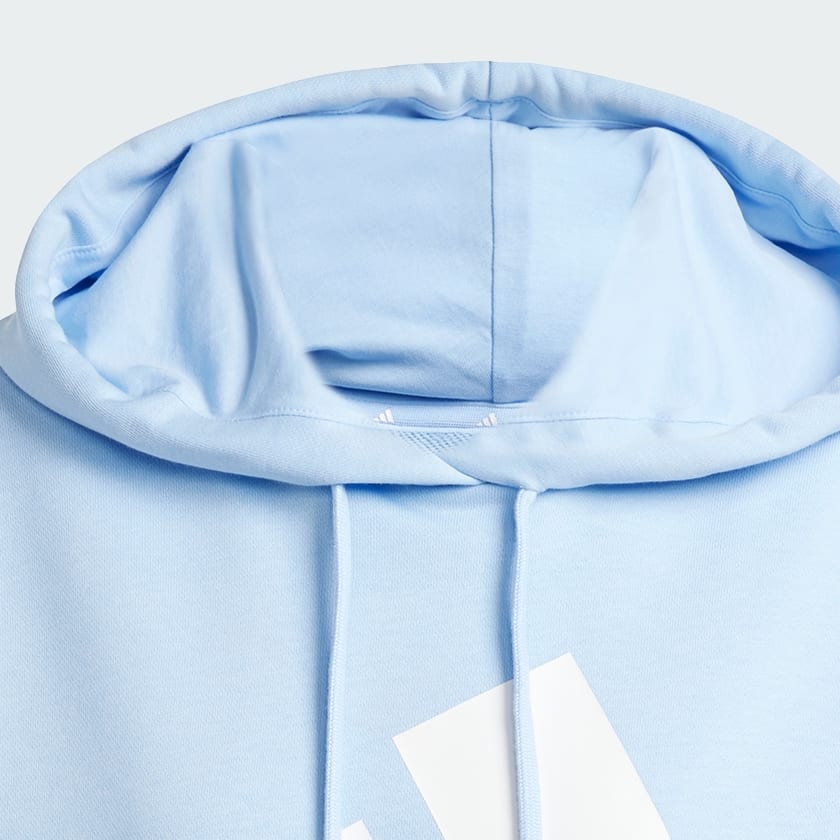 Azul Sudadera con Gorro Essentials Big Logo French Terry Loose