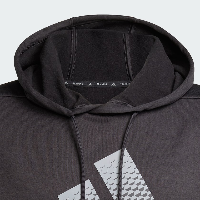 Noir Sweat-shirt à capuche de training grand logo Game & Go