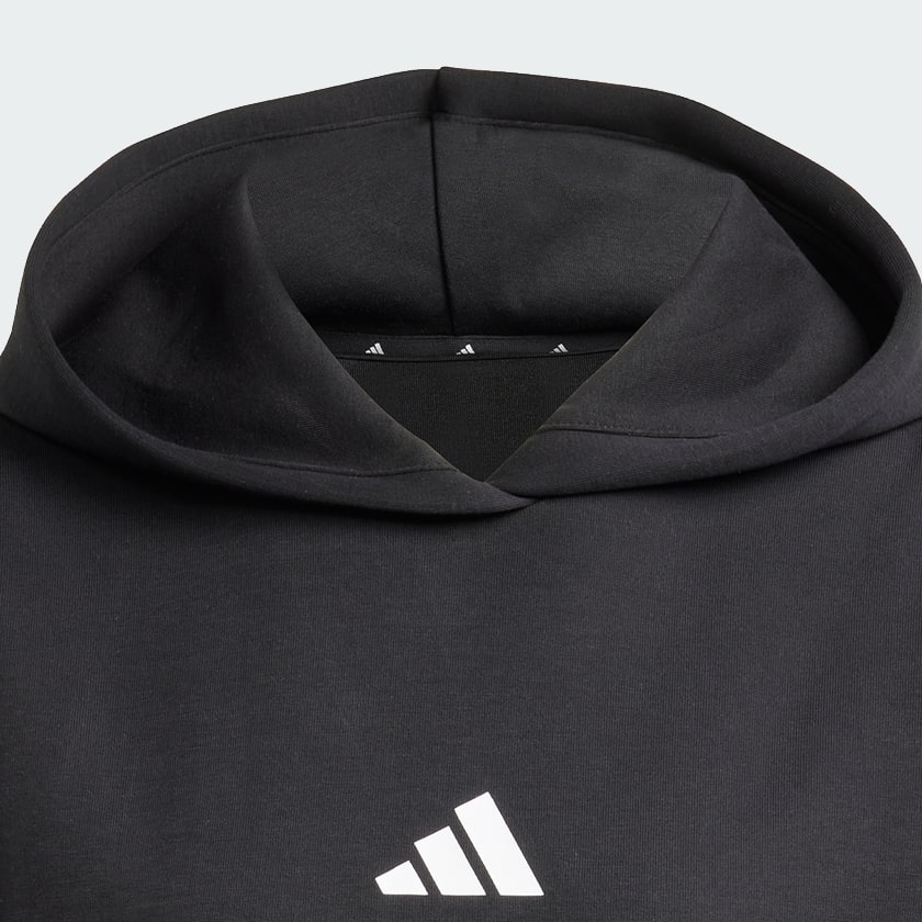 Svart Future Icons 3-Stripes Hoodie