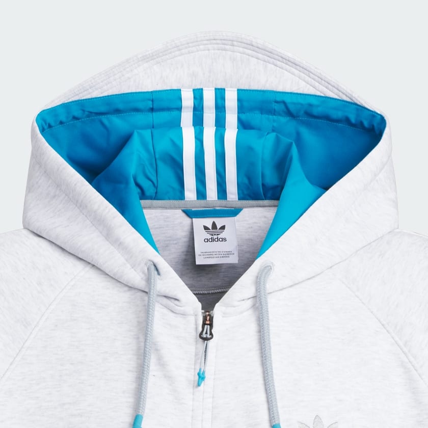 パーカー・フーディ Adidas x Ordinary People Hooded Full-Zip Light Grey Heather adidas Ordinary People Zip-Front Hoodie - Grey | adidas Thailand
