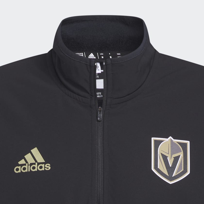 adidas Golden Knights 22 NHL 1/4-Zip Jacket - Black | Men's Hockey