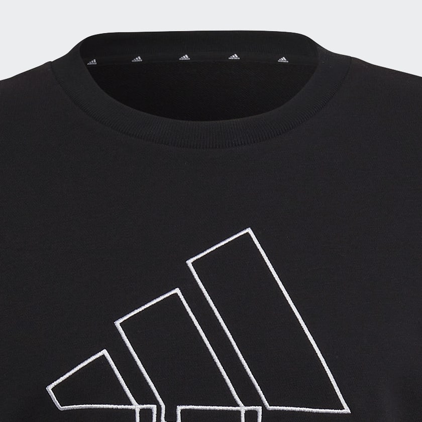 Black Future Icons Embroidered Badge of Sport Sweatshirt