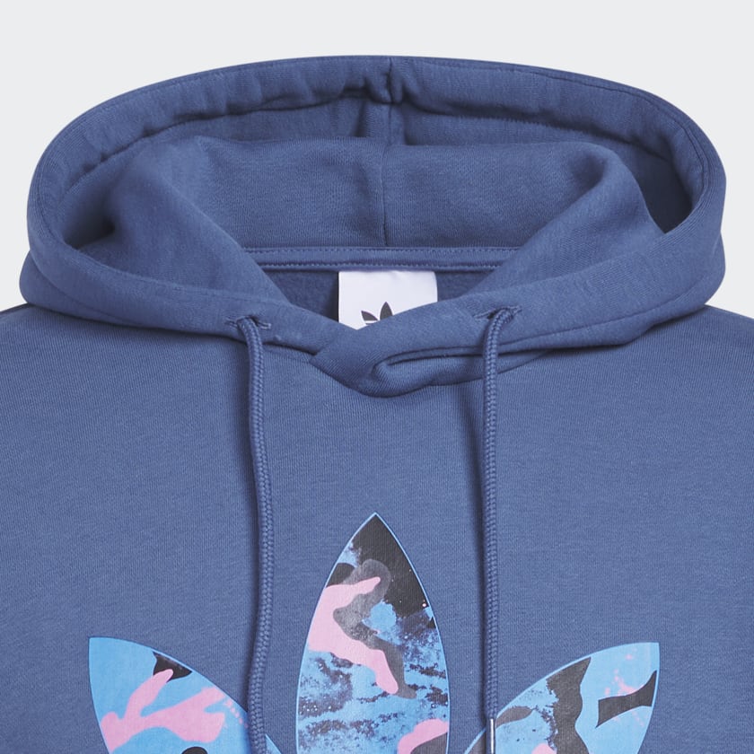 Azul Polera con Capucha Camo Series Infill