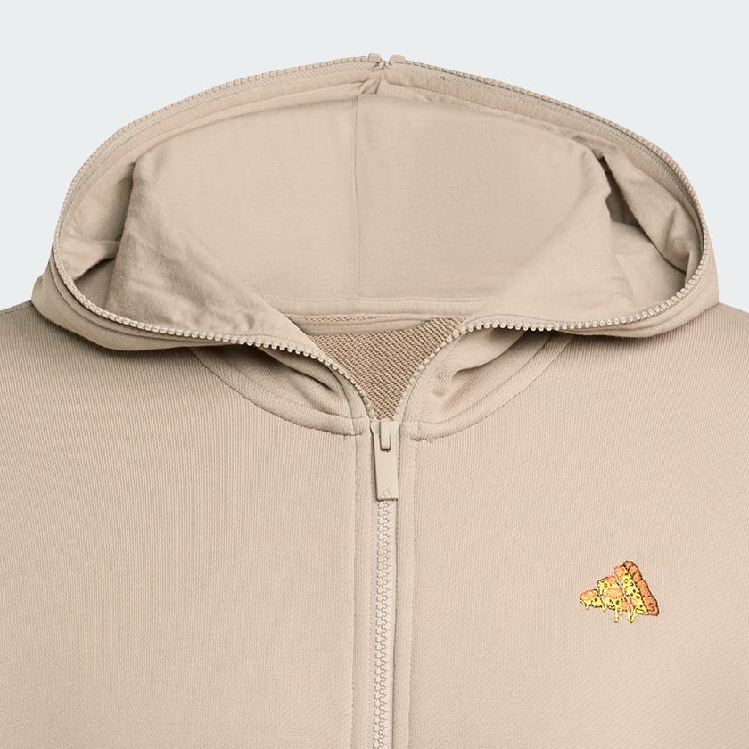 สีเบจ เสื้อฮู้ดติดซิป adidas X Fortnite