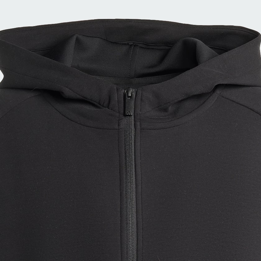 Black SOFT LUX FULL-ZIP HOODIE