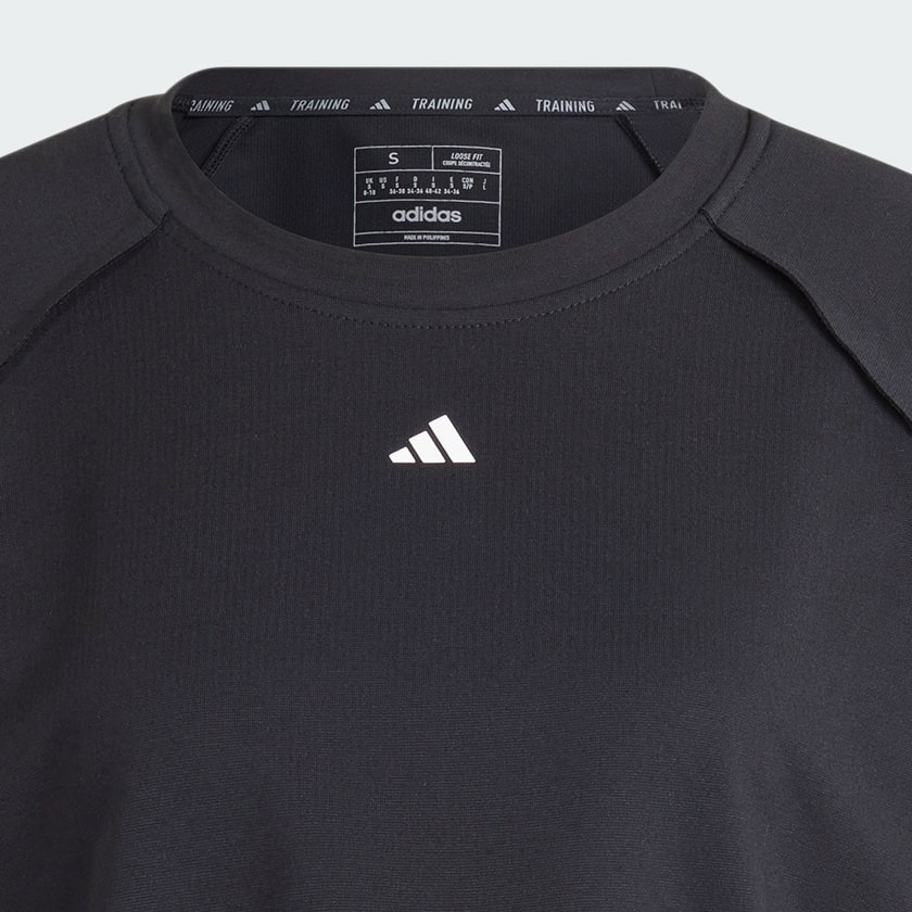 Black Power AEROREADY Crop Cover-Up Sweatshirt