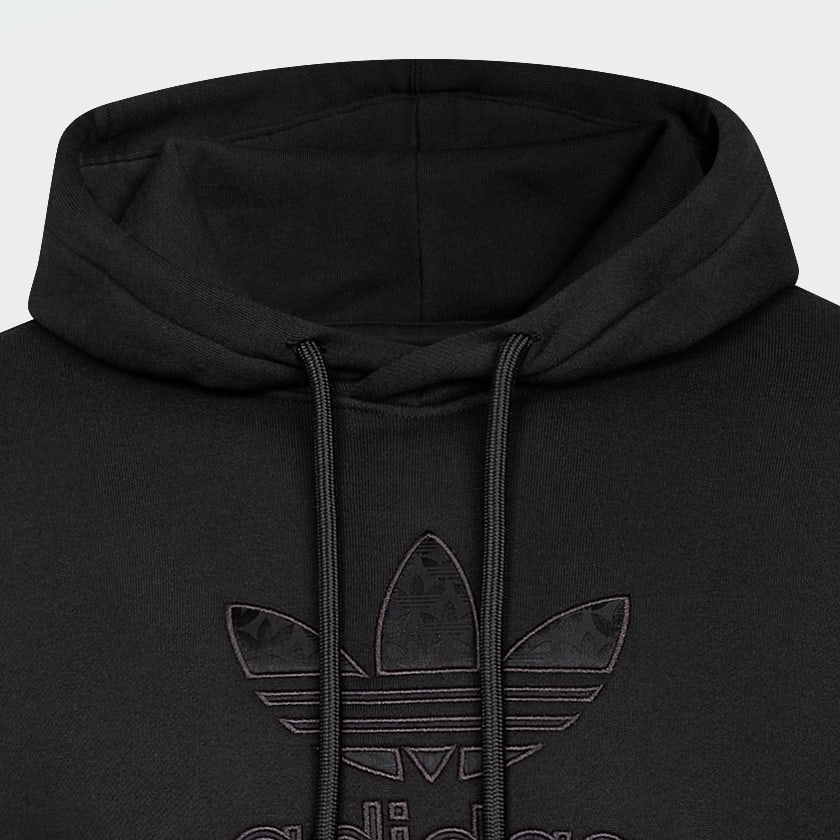 Negro Buzo con Capucha Monogram