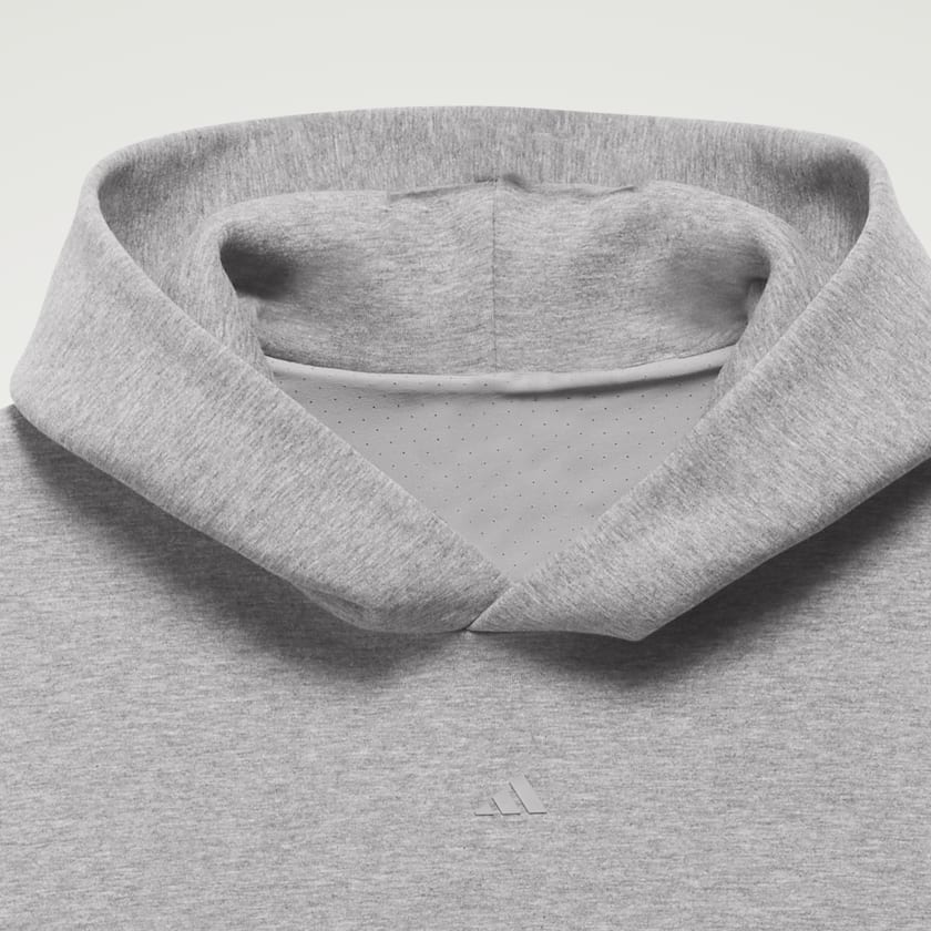 Gris Sudadera con capucha Basketball Heather