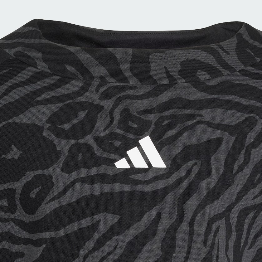 Svart Future Icons Cropped Genser
