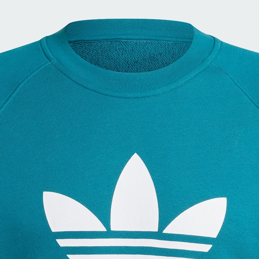 Turquoise Adicolor Classics Trefoil Crewneck Sweatshirt