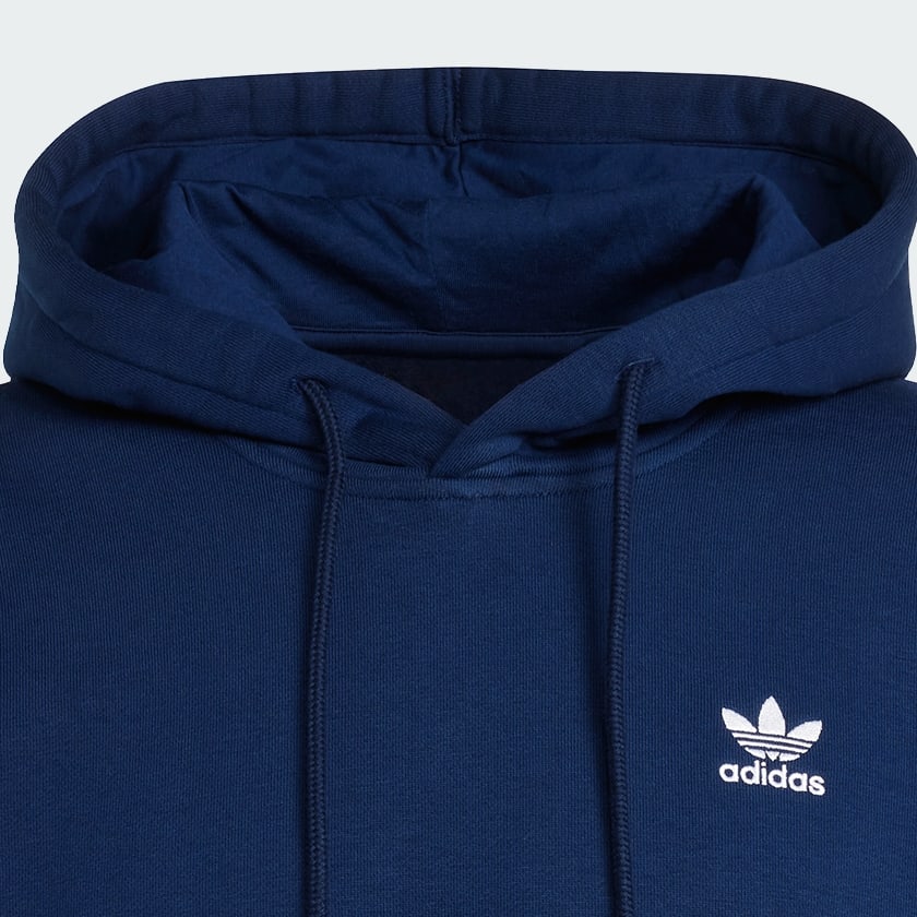 Blau Trefoil Essentials Hoodie, locker geschnitten