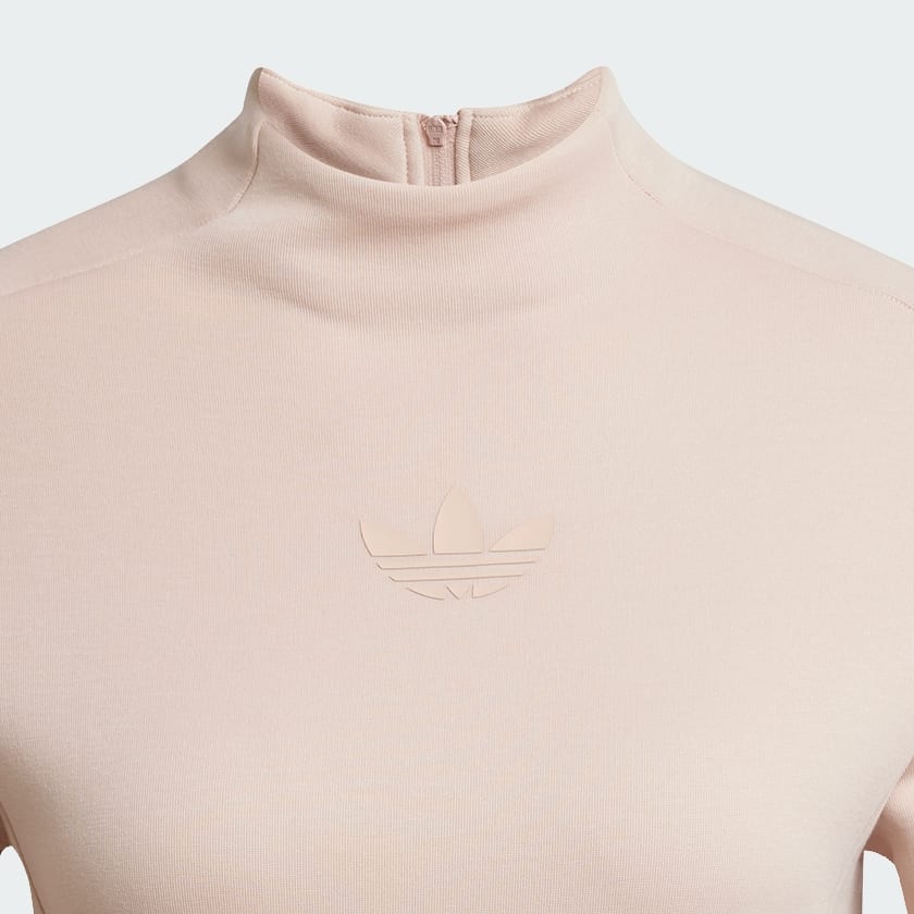 Beige Structured Interlock Long Sleeve Overdel