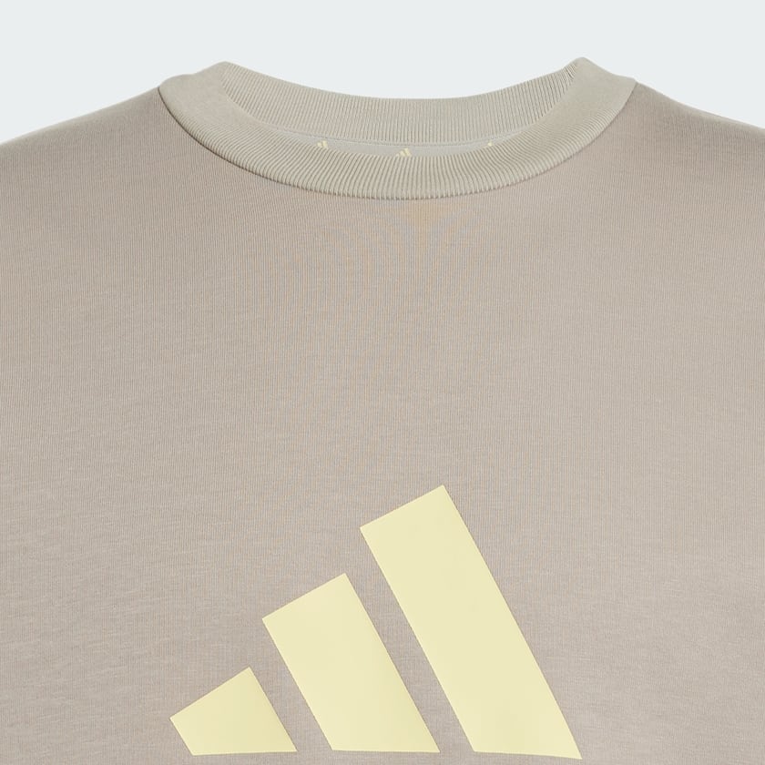 Bej Future Icons 3 Bar Logo Sweatshirt