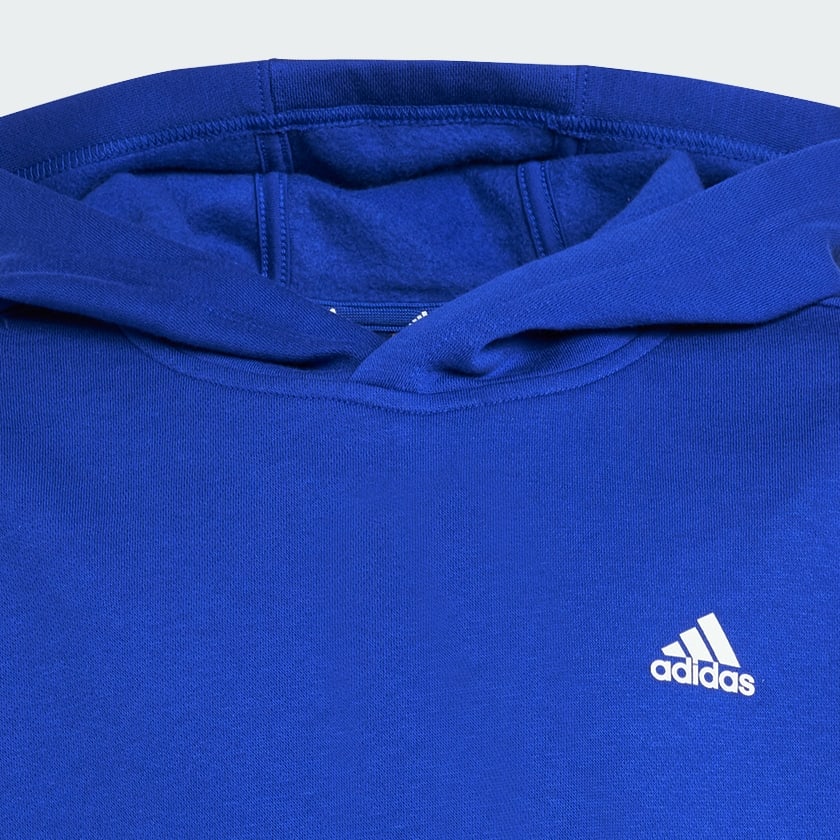 Blue Essentials Small Logo Feel Cozy Fleece Hoodie Kids