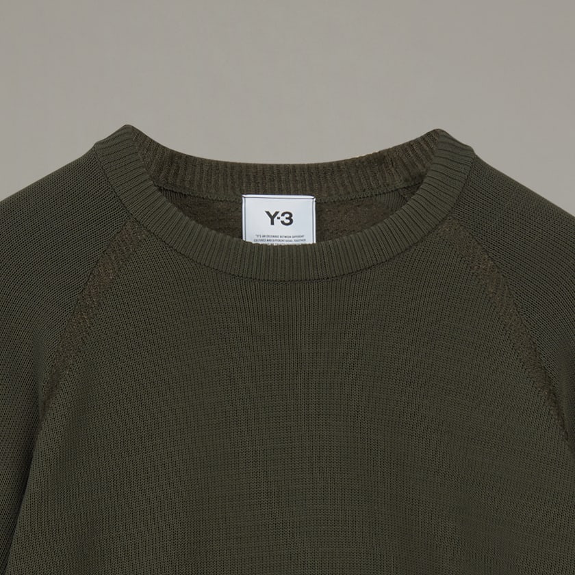Black Y-3 Classic Knit Crew Sweatshirt