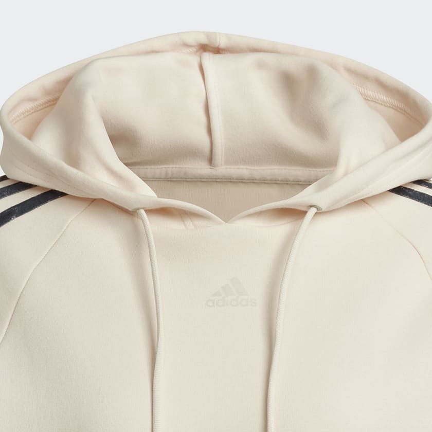 adidas Floral 3-Stripe Hoodie - Beige | Women's Training | adidas US