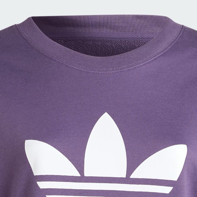 Morado TREFOIL CREW SWEATSHIRT (Talla Grande)