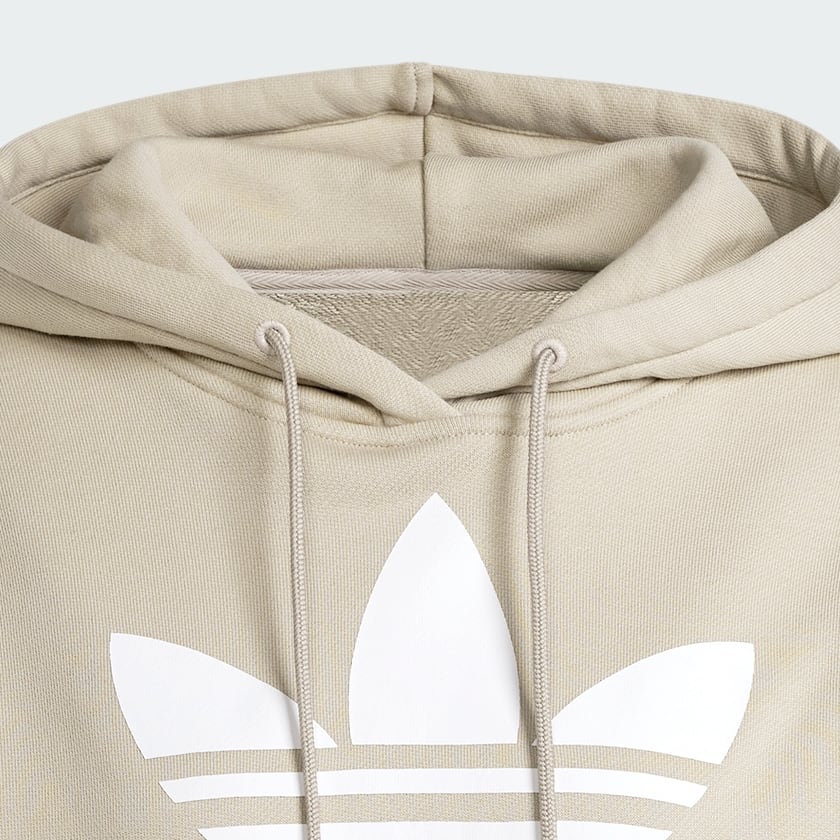 Sweat beige homme Adidas Originals Hoodie Logo Trèfle | Espace des Marques