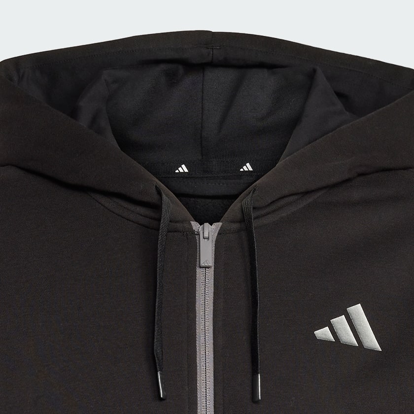 Black Holiday 3-Stripes Full-Zip Hoodie
