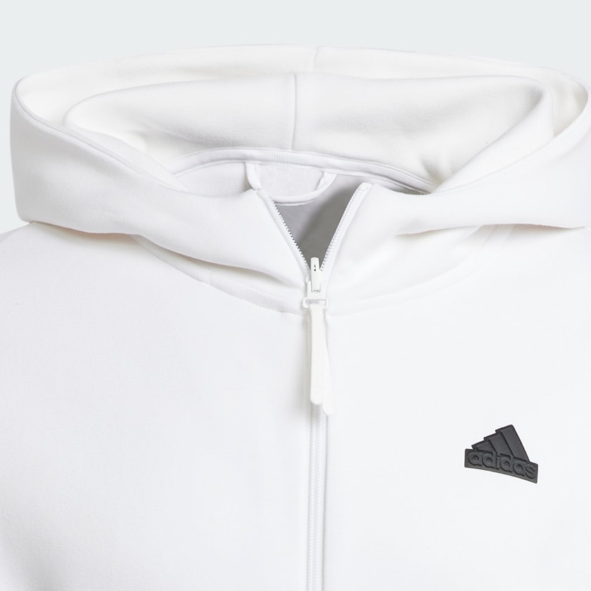 【adidas】Pure White hoodie Track Jacket adidas Z.N.E. Full-Zip Hooded Track Jacket - White | Free