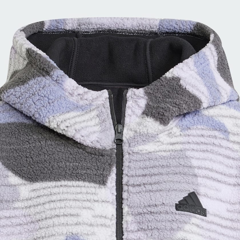 cierna Mikina s kapucňou Adiclub Full-Zip