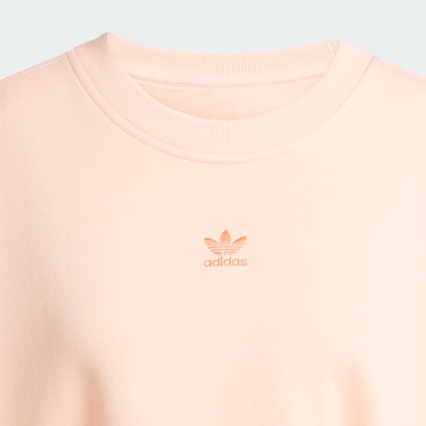 adidas Essentials Fleece Long Oversized Crew Sweatshirt