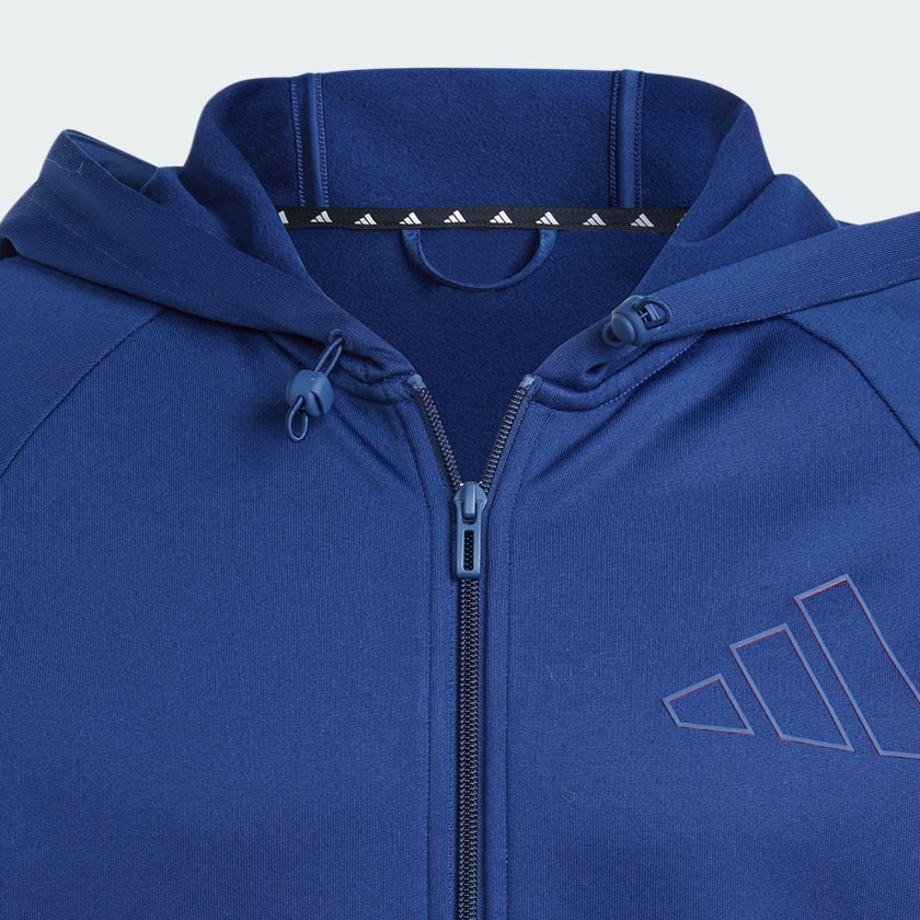 Bleu Veste à capuche entièrement zippée petit logo Game and Go Training