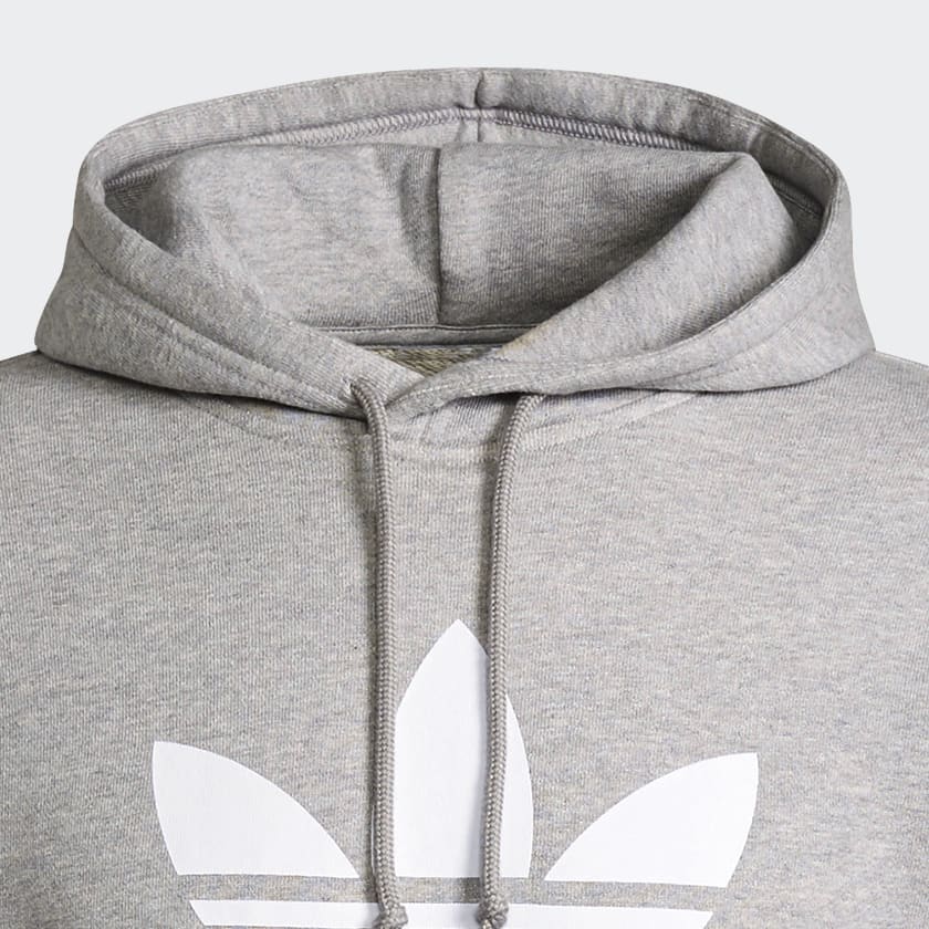 Gris Sudadera con Gorro Adicolor Classics Trifolio