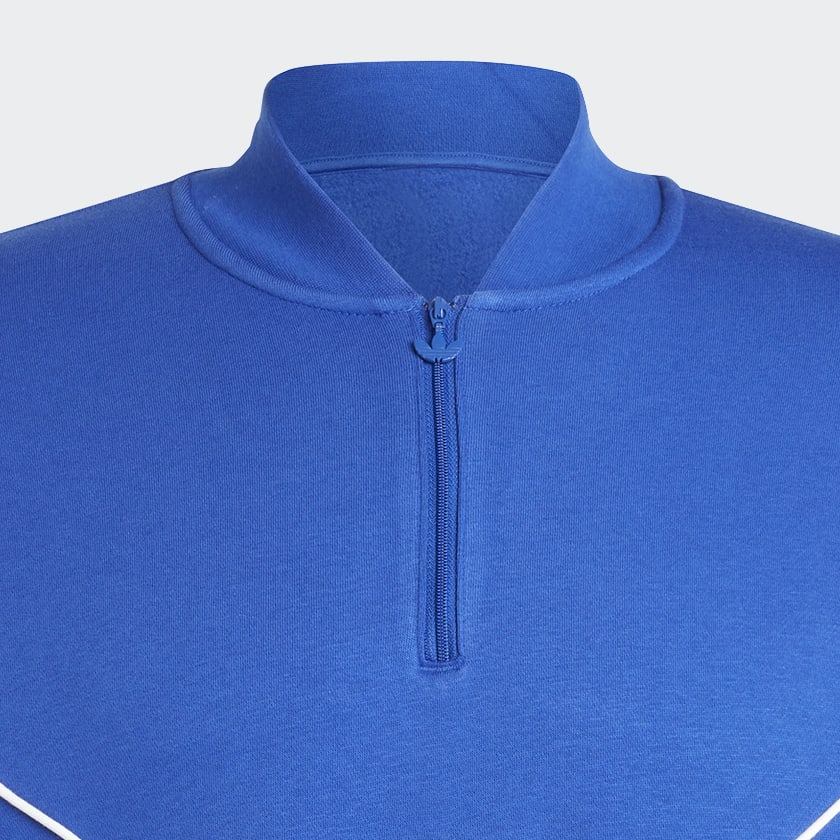 modrá Mikina Adicolor Seasonal Archive Half-Zip Crew