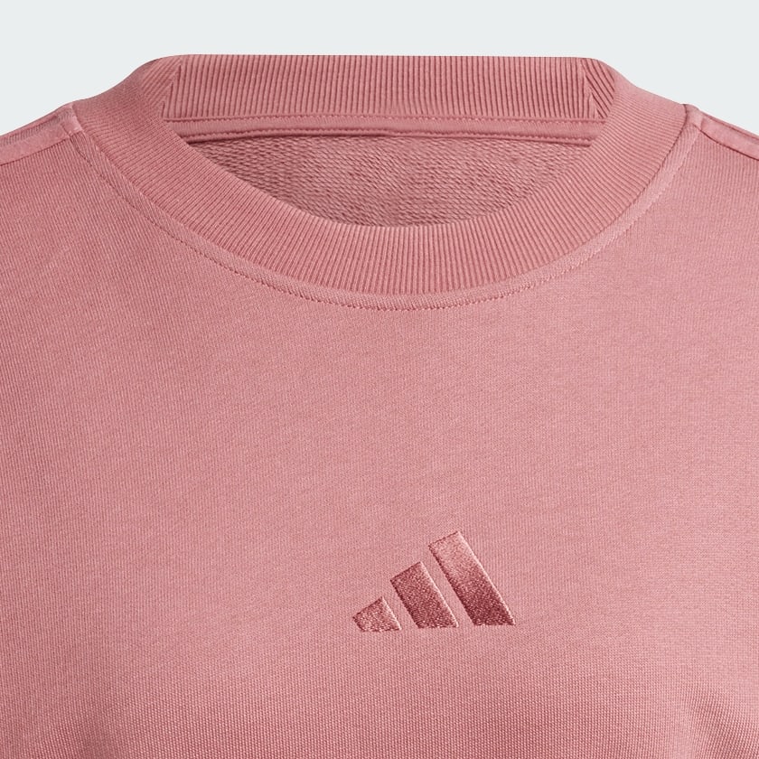 Rosa Buzo ALL SZN 3 Rayas Holgado Felpa Francesa