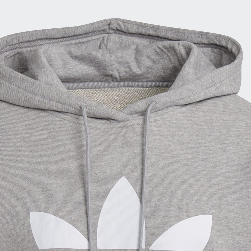 Gris Sudadera con gorro adidas Adicolor Trifolio