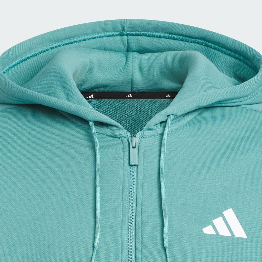 ブルー ワーディングパック ルーズフィット 厚手フレンチテリー フルジップ パーカー