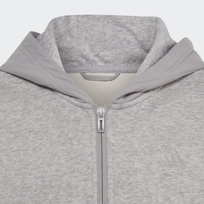 Szary All SZN Fleece Full-Zip Track Top