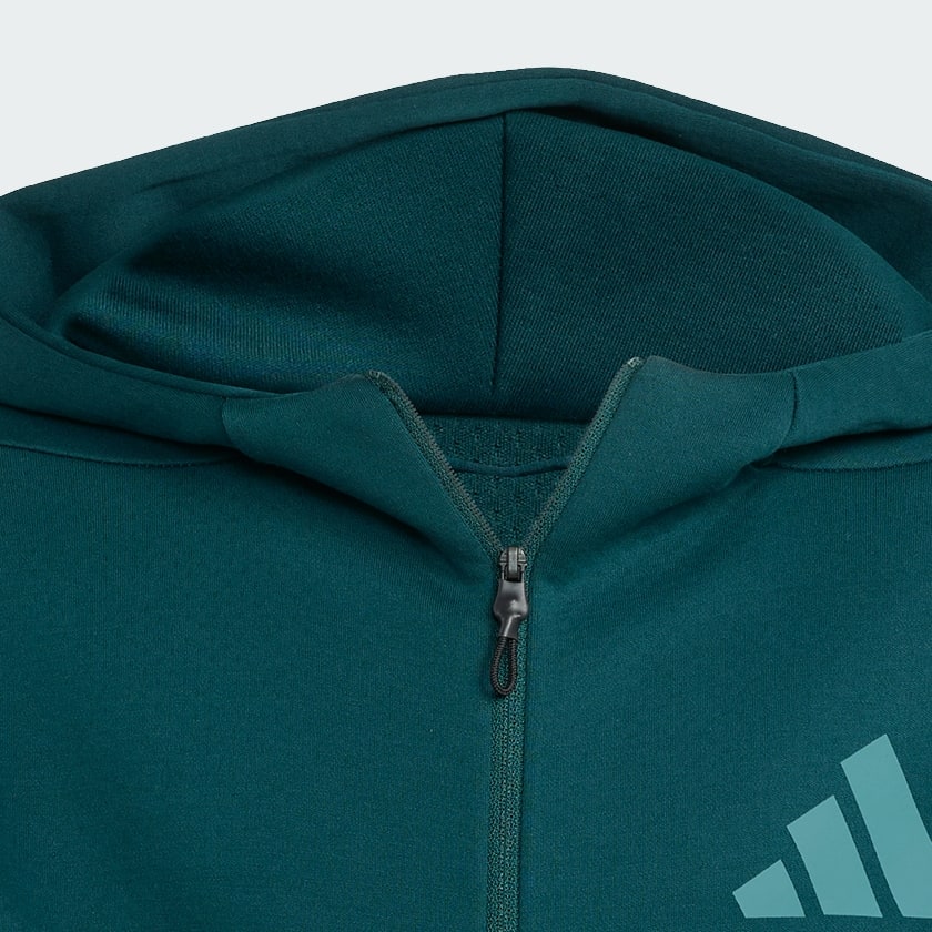 Green adidas Z.N.E. Full-Zip Hooded Track Jacket