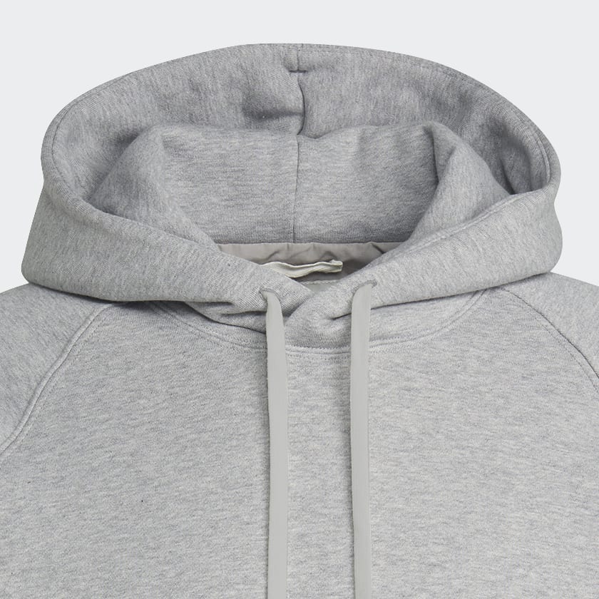 Cinzento Camisola com Capuz em Fleece