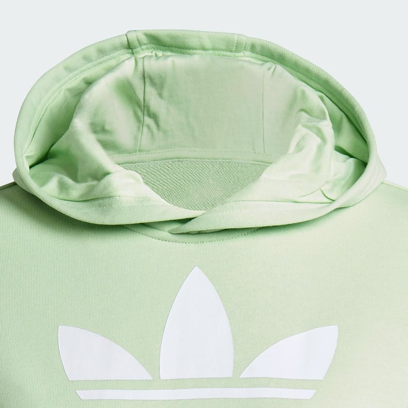 Vert Sweat-shirt à capuche Trefoil