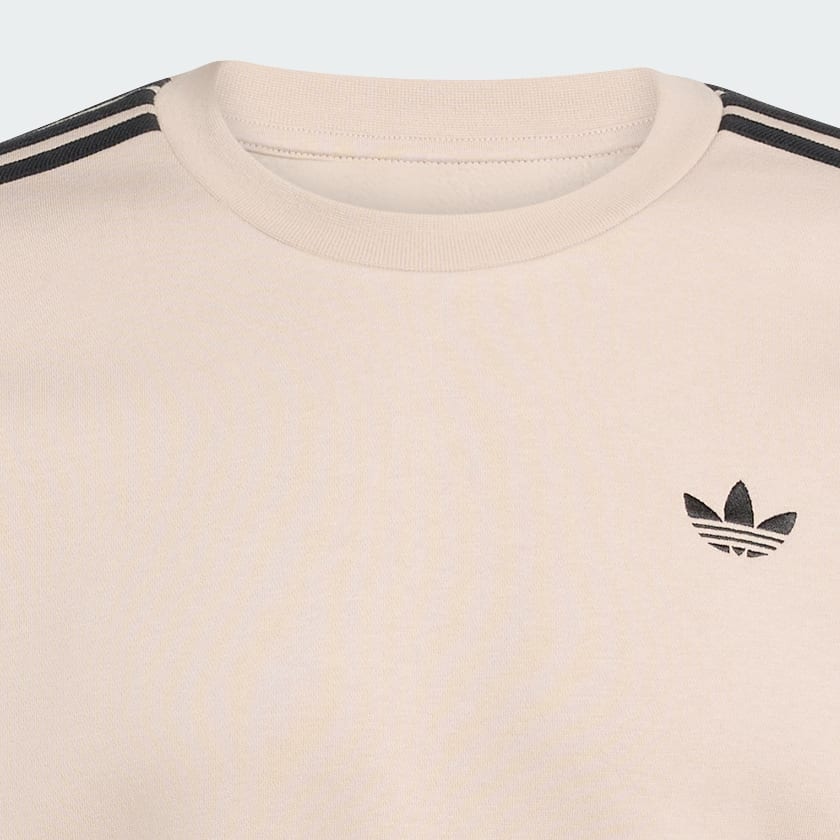 beige ADICOLOR 3-STRIPES OVERSIZED SWEATSHIRT