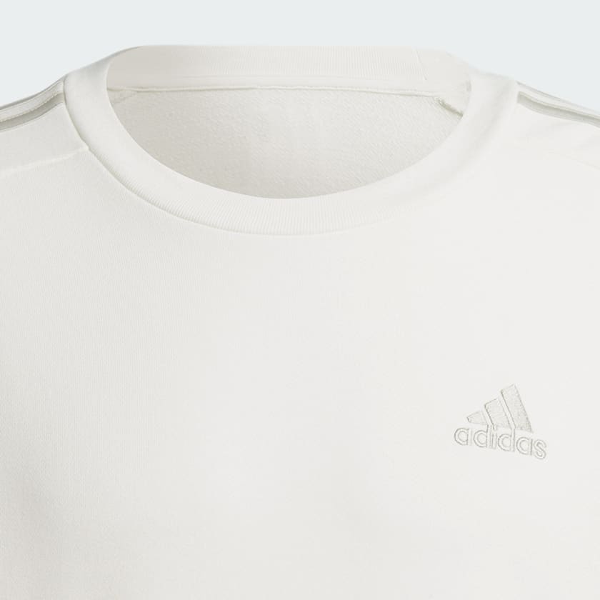 Branco Moletinho Essentials 3-Stripes