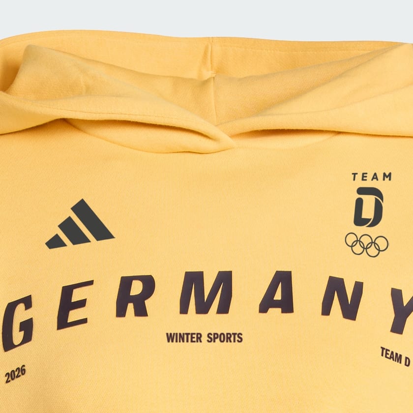 Gelb Team D Grafik Hoodie
