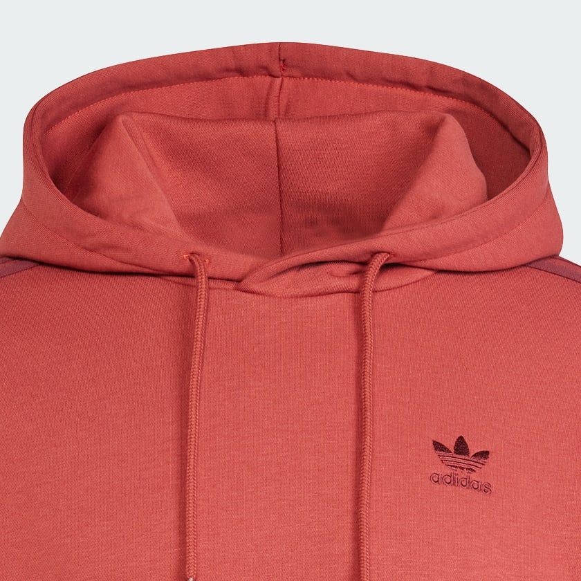 Rouge Sweat-shirt à capuche coupe baggy Adicolor