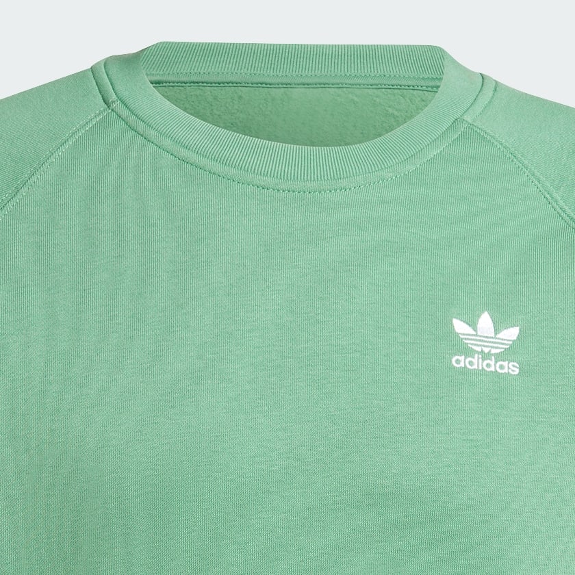 Verde Camiseta Gola Careca Trefoil Essentials