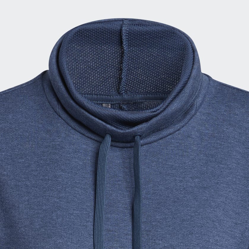 Azul Camisola de Gola Alta