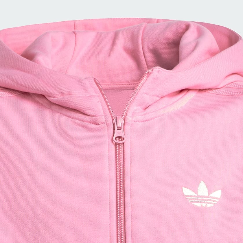 Rosa Sudadera con Gorro adidas Originals x Minecraft Estampada