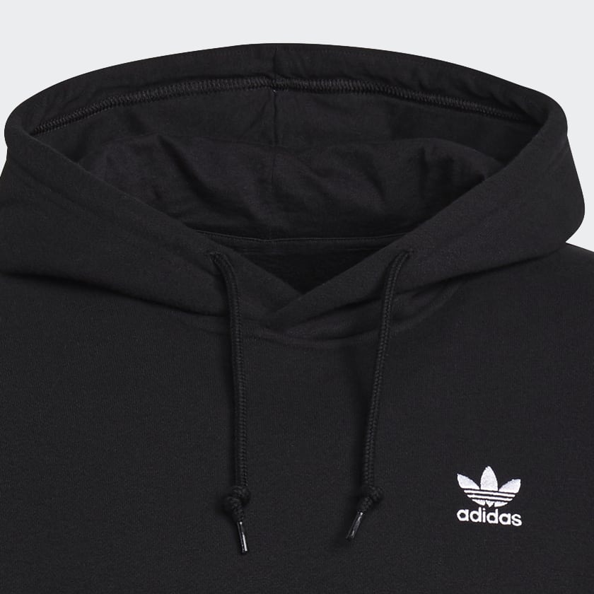 Đen Áo Hoodie Ba Lá Essentials Adicolor