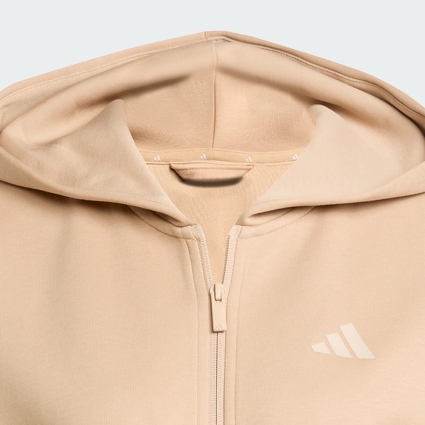 Brun Future Icons 3-Stripes Full-Zip Hoodie