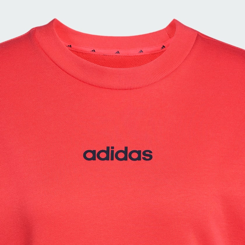 Rojo Sudadera Essentials Linear French Terry