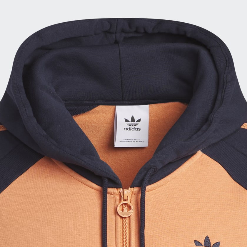 adidas SST Fleece Hooded Track Jacket Orange Free Shipping with adiClub adidas Canada