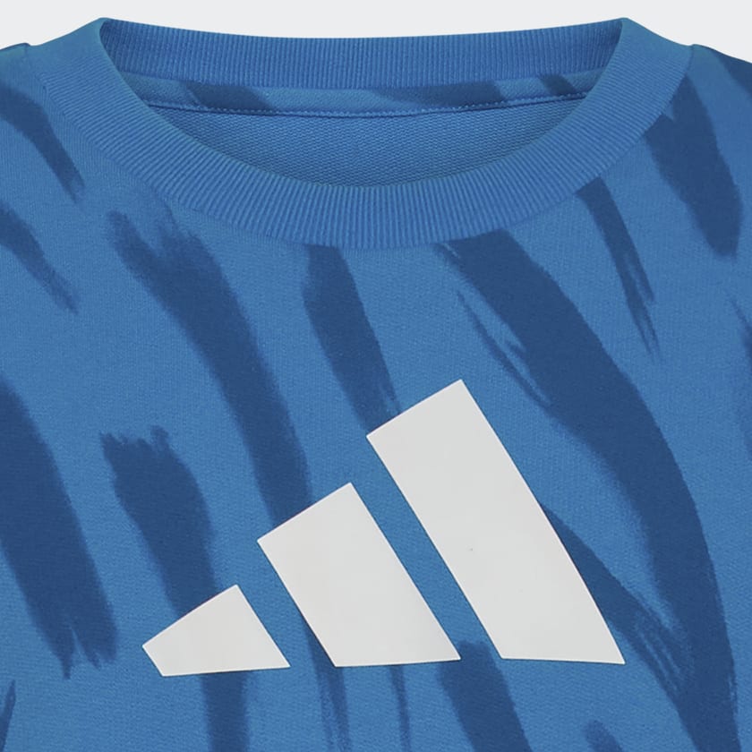 Blue Logo Crew Pullover Sweatshirt